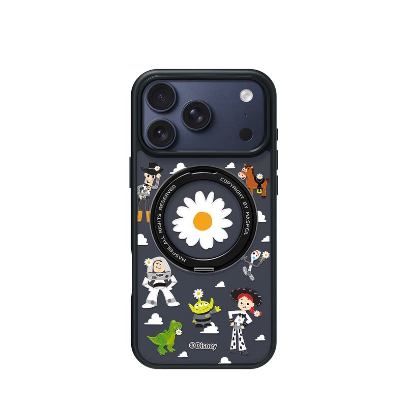 MASFEIL × 雏菊好友记适用苹果17promax手机壳iPhone16pro新款磁吸带支架ip15全包Fo5支点高级感17好看可爱