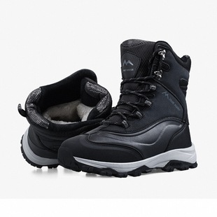 东北冬季雪地靴旅游防寒棉鞋男款加绒高帮鞋加厚抗寒零下40度男靴