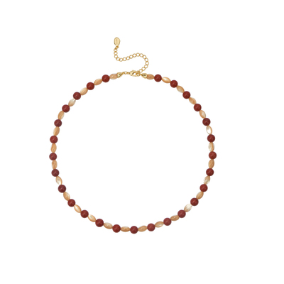 Neverfar旷野晨曦贝母红石串珠链