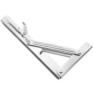 304不锈钢墙上三角支架折叠层板托活动隔板三脚架托架置物架