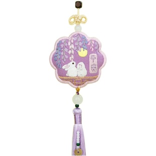 平安符刺绣手工diy材料包车挂饰随身荷包端午节母亲节平安福香囊