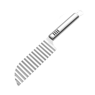 不锈钢狼牙土豆刀家用土豆切片波浪刀薯条波纹刀切条器切花式神器