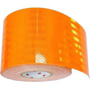 3M危险品反光带油罐车橙色反光贴纸货车警示年检车身粘贴毒爆燃腐