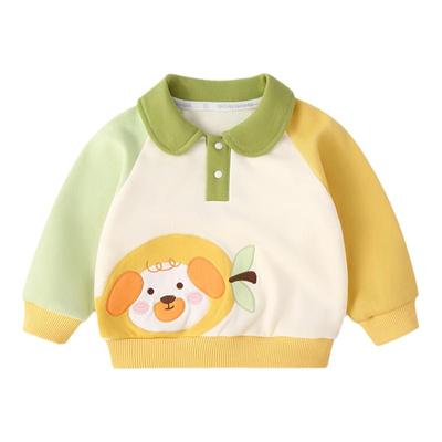 春秋款宝宝POLO领洋气卫衣
