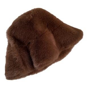 过冬B备~两戴温暖奶油色系软糯毛毛渔夫帽女博主穿搭仿皮草盆帽