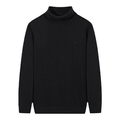 柒牌男士可翻高领羊毛衫秋冬新品商务休闲舒适百搭打底针织衫