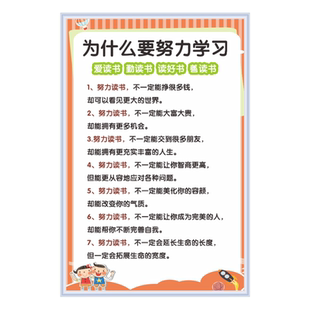 家规家训墙贴纸挂图小学生励志标语男孩女孩好习惯养成学习教育贴纸成长公约清华妈妈语录成长公约