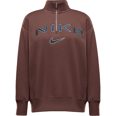 Nike/耐克官方正品新款女士Oversize风加绒卫衣套头衫FV7680-218