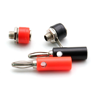 4MM 香蕉插头 香蕉插座 banana 香蕉型适用于910等测试接线柱