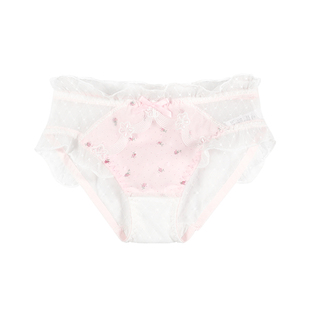 心念小碎花*性感蕾丝甜美内裤少女纯适纯棉抗菌裆三角裤夏女薄款