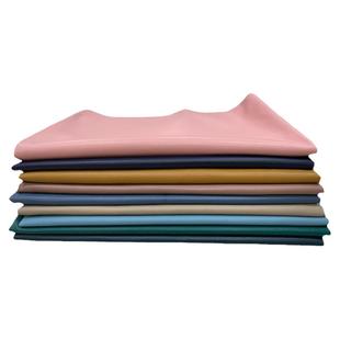 PU服装皮革面料弹力皮革纯色衣帽包边配皮软包床头亲肤柔软人造革