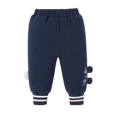 杰里贝比夹棉裤子女童儿童秋冬棉裤加绒加厚保暖小童冬装宝宝冬裤