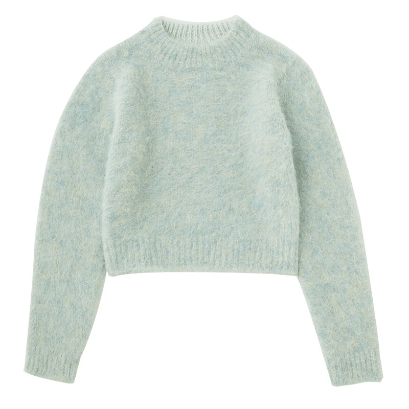MOUSSY 早春新品多巴胺日系甜美套头毛绒针织衫010FAH70-6540