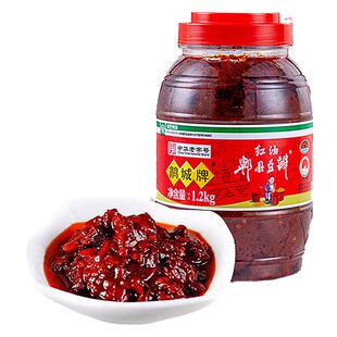 鹃城牌老四川啤县红油豆瓣酱商用1.2kg郫县娟城正宗川味红油豆瓣