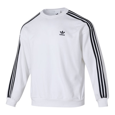 阿迪达斯三叶草男2025新款运动宽松圆领套头卫衣长袖 KD1834 1833