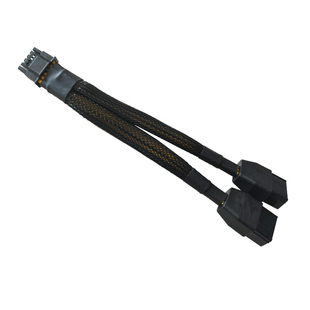 2x8Pin转16Pin显卡供电线RTX4090 RTX4080 12VHPWR双8p母转12+4p