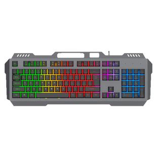 字符发光机械手感有线键盘笔记本电脑台式电竞游戏高颜值键鼠套装