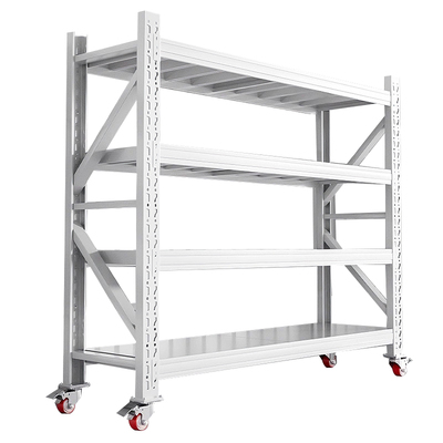 带轮货架带万向轮仓储家用组合置物架多层移动货架仓库展示架子