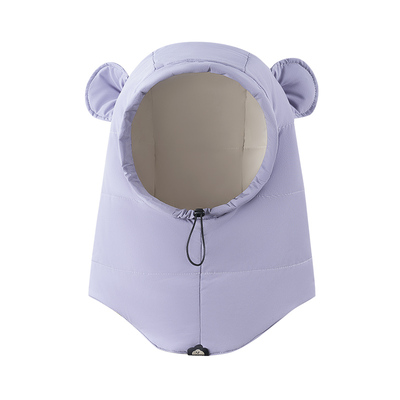 KK树帽子围巾一体帽羽绒