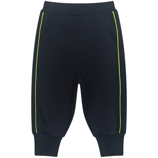 马拉丁童装儿童裤子秋男女童小童主题图案印花针织长裤