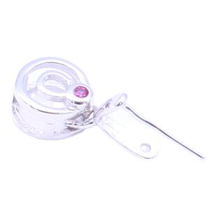 包邮S925纯银斜孔项链扣子佛公玉扣黄金色瓜子扣卡扣玉坠吊坠扣头