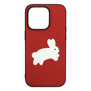 里面LM｜可爱墩墩兔真皮适用iPhone17ProMax华为Pura80情侣手机壳定制精致个性不撞壳小众多色可选原创