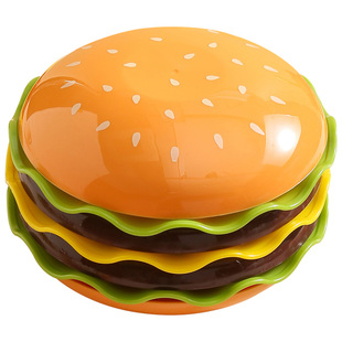 汉堡吐骨碟家用餐桌吐骨头盘碟垃圾盘塑料骨碟零食盘底座收纳水果