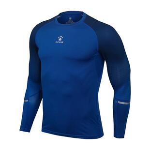 KELME卡尔美紧身衣男长袖运动健身衣速干冬季加绒保暖足球训练服
