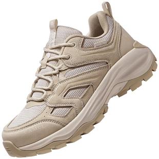 骆驼户外登山鞋女士新款女鞋透气厚底显高耐磨防水防滑徒步鞋男鞋