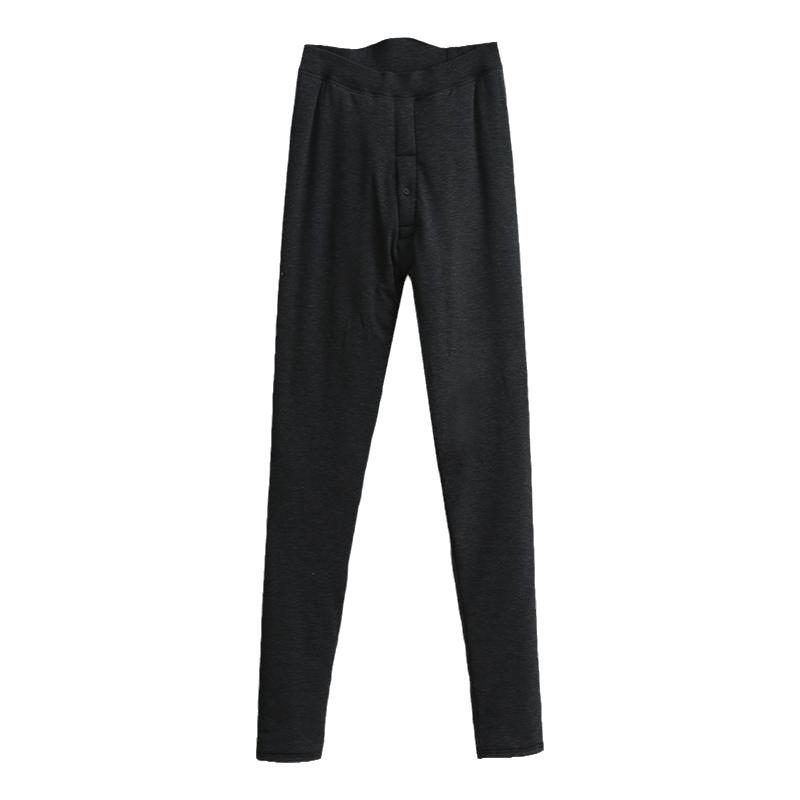 青年男士加长118cm羊毛棉裤 三层保暖塑身弹力后翘高腰大护膝2108