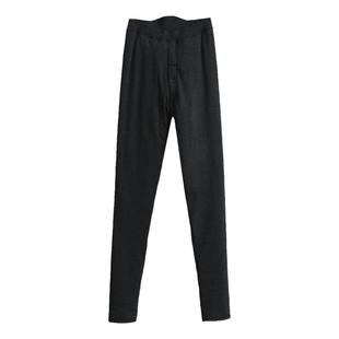 青年男士加长118cm羊毛棉裤 三层保暖塑身弹力后翘高腰大护膝2108