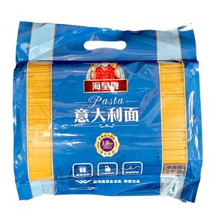 海皇牌意大利面3kg餐饮商用披萨店牛排西餐厅直条意粉通心粉整箱