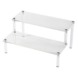 便雅亚克力阶梯展示架公仔娃娃陈列收纳架珠宝饰品首饰架直播道具