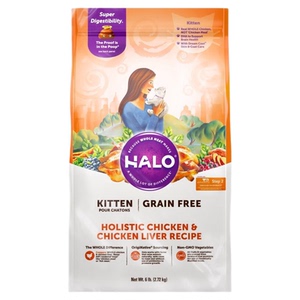 自然光环halo猫粮无谷幼猫成猫猫粮调理软便鸡肉鱼肉美国进口猫粮