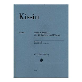 基辛 大提琴奏鸣曲 Op2 带钢琴伴奏 德国亨乐原版进口乐谱书 Evgeny Kissin Cello Sonata for Cello and Piano HN1050
