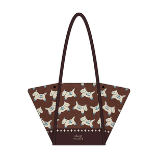 2026新款元宝包可爱小马帆布包女复古通勤百搭单肩包新年礼物AC81