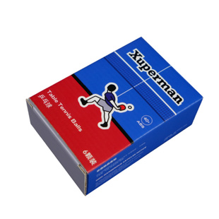 Xuperman 我的乒乓球白色有缝打球训练一盒6颗装