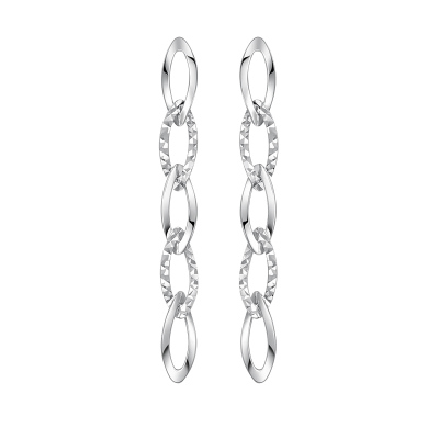 明牌珠宝铂金相依耳饰