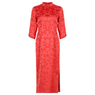 固执中国风旗袍气质连衣裙