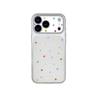 轻派ins透明简约彩虹波点适用苹果17promax手机壳iphone16pro新款15promax女款17高级感小众15pro14全包硬壳