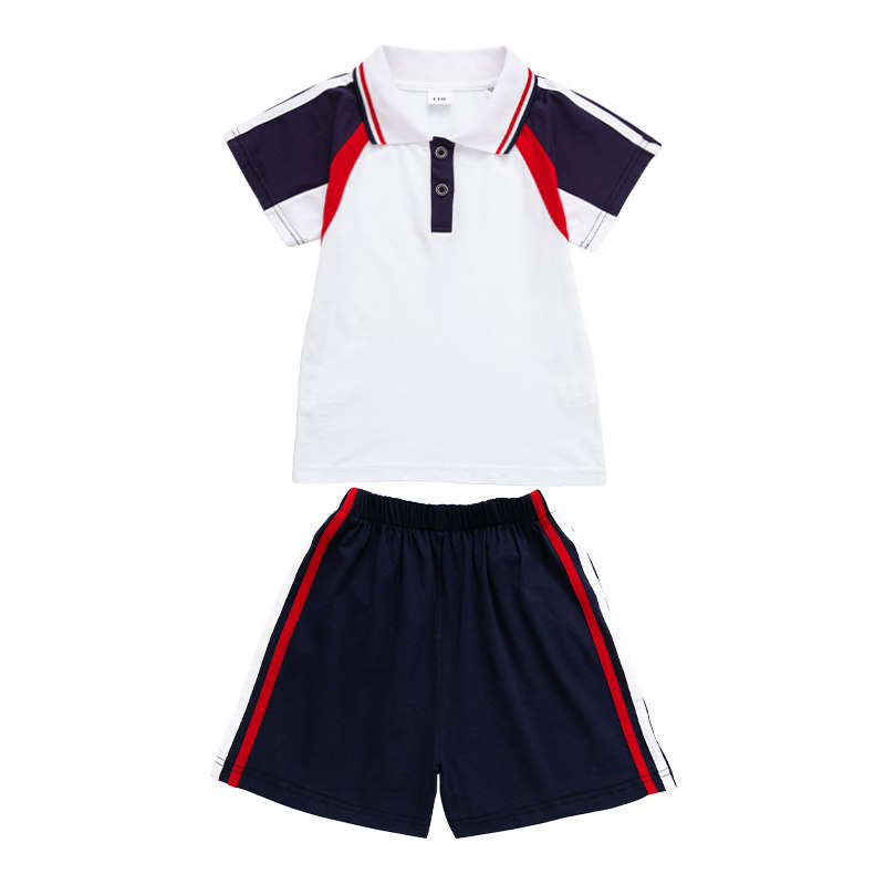 幼儿园园服夏装新款中小学生儿童校服套装英伦风班服男女童演出服