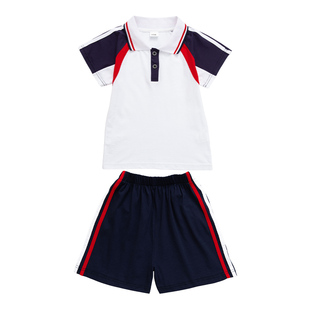 幼儿园园服夏装新款中小学生儿童校服套装英伦风班服男女童演出服