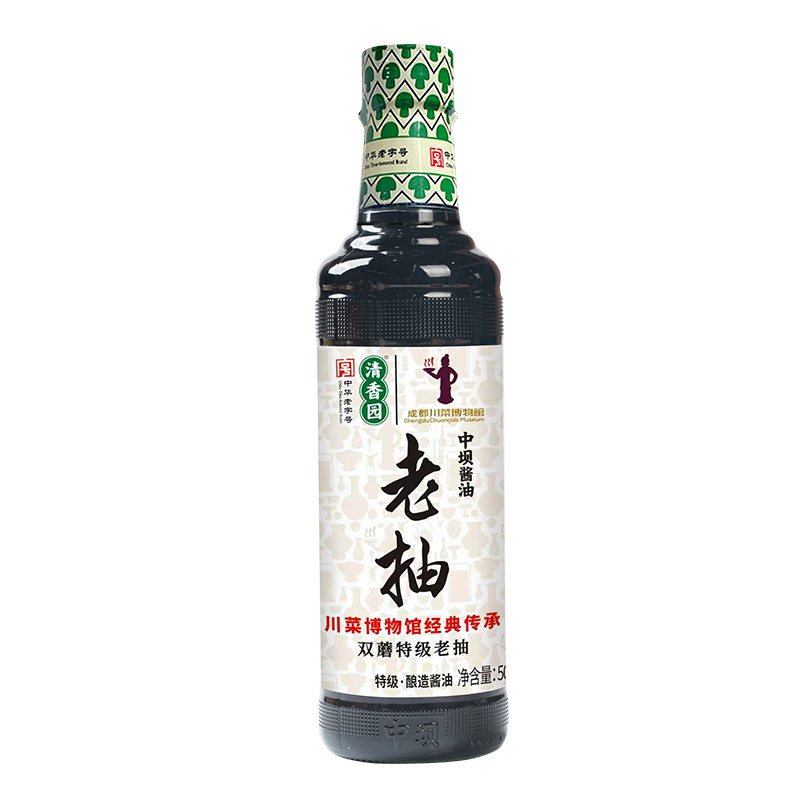中坝老抽酱油原酿酱油口蘑头鲜酱油纯手工家用特级古法酿造500ml