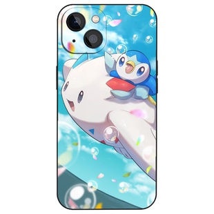 宝可梦波克基斯波加曼小众手机壳适用iPhone16神奇宝贝13全包防摔12液态硅胶11磨砂14苹果15ProMax玻璃保护套