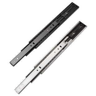 德国海福乐HAFELE家具抽屉隐形免拉手反弹侧装全拉出三节自弹导轨