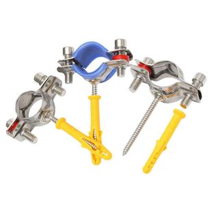 304不锈钢管卡固定管支架膨胀螺钉卡扣抱箍管夹水管夹子管道卡箍