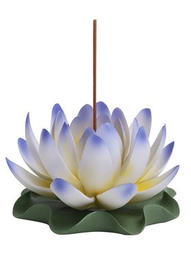 新中式陶瓷手工莲花线香座