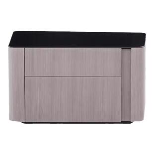 MIZEO 意式极简床头柜集合款 实木烤漆主次卧床边柜 双人床边几