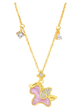 飞天小马项链女S925银马年本命年