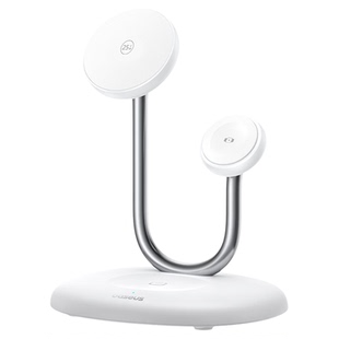 倍思三合一磁吸无线充电器35W立式支架适用iPhone17苹果手机apple Watch手表AirPods耳机magsafe无线充电底座